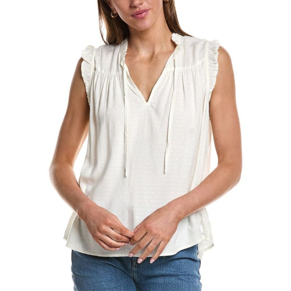 Ichi Womens  Ussun Short Sleeve Top, White